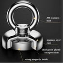 Salvage Magnet Recovery Neodymium Strong Magnetic Hook Treasure Hunting Fishing *3 Sizes