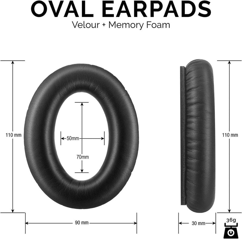 Replacement Ear Pads for Bose QC35 / QC35 II QuietComfort Headphones
