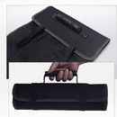 nzmegabuy black 600D Oxford canvas tool roll bag with 22 pockets and a reinforced carry handle