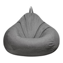 nzmegabuy light grey corduroy bean bag cover in a modern living room setting