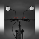 nzmegabuy pair of flexible black bike handlebar mirrors with convex wide-angle lenses for cycling safety