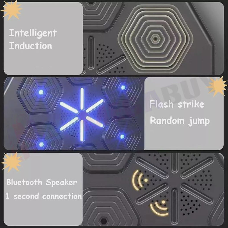 Bluetooth Music Boxing Machine LED Punching Machine with Gloves