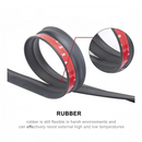 nzmegabuy black flexible rubber garage door bottom seal strip with adhesive backing for weather protection