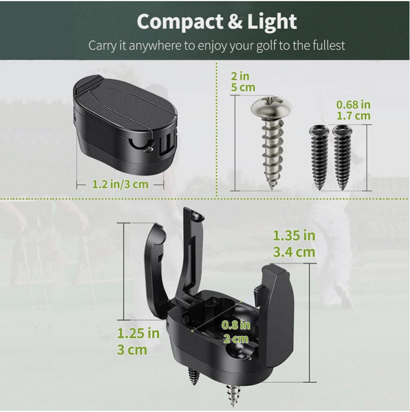 2 Golf Ball Pick Up Tool Retriever Putt Retriever Back Saver For Putter Grip