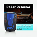 nzmegabuy V7 radar detector in black and blue with 360-degree speed monitoring and voice alert features