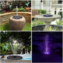 3W Solar Fountain Pump with Battery & LED Lights