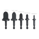 nzmegabuy 5-piece high-carbon steel swaging drill bit set for HVAC copper tube expansion in five different sizes