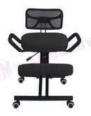 Kneeling Chair Ergonomic Office Chair Adjustable Posture Chair with Backrest Black