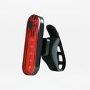 nzmegabuy USB rechargeable red LED bicycle tail light with a black mounting strap for tool-free installation
