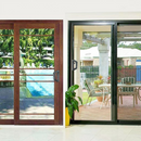 nzmegabuy heavy-duty black sliding patio door handle set installed on glass doors for secure indoor and outdoor access
