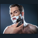 nzmegabuy 7D electric head shaver with rotary blades being used by a man with shaving cream on his face