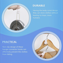 nzmegabuy 50-pack white plastic clothes hanger connector hooks demonstrating durability and space-saving design