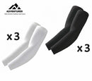 3 Pairs Cooling Sport Arm Sleeves – UV Protection for Golf, Cycling & Outdoor Sports