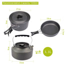 Camping Cookware Set Green
