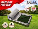 Tarpaulin Tarp Canvas Camping Poly Tarps Heavy Duty Cover 160gsm * 10 Sizes