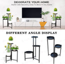 Plant Stand Garden Planter Metal Flower Pot Rack Corner Shelving Indoor Outdoor