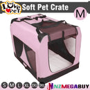 LOVEPET® Pink Dog Travel Cage Collapsible Dog Pet Soft Crate *S/M