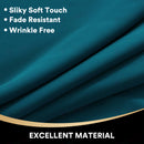 100% Blockout Curtain Eyelet  2PC Dark Teal * 4 Sizes