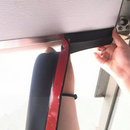 nzmegabuy black rubber garage door bottom seal being installed on a door frame for weather protection