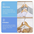 nzmegabuy white plastic clothes hanger connector hooks for cascading space-saving closet organization