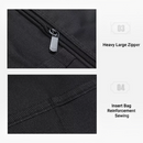 nzmegabuy black 600D Oxford canvas tool bag showing heavy-duty zipper and reinforced pocket stitching details