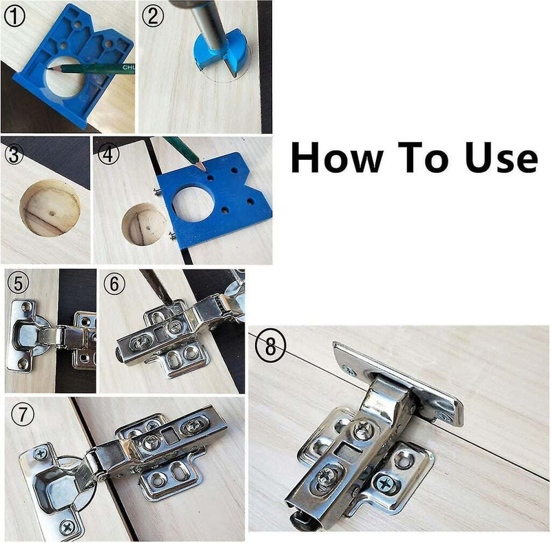35mm Hinge Hole Saw Kit Drill Bit Kit Wood Cutter For Wood Plastic 35mm