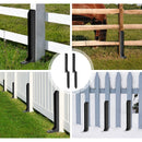 2-Pack Steel Fence Post Repair Anchors – 88cm