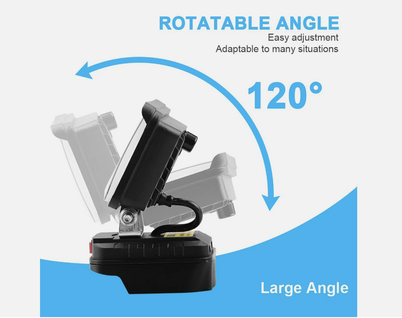 LED Work Light 2 USB 7/8 inch