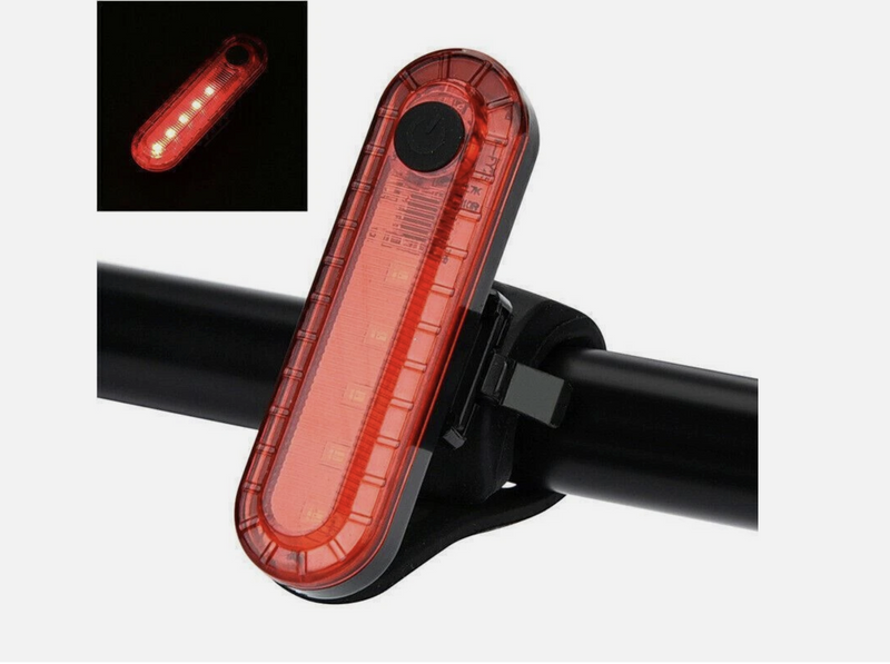 2pcs Bicycle Rear Tail Light Cycling 4Modes USB Rechargeable LED Bike Front Lamp