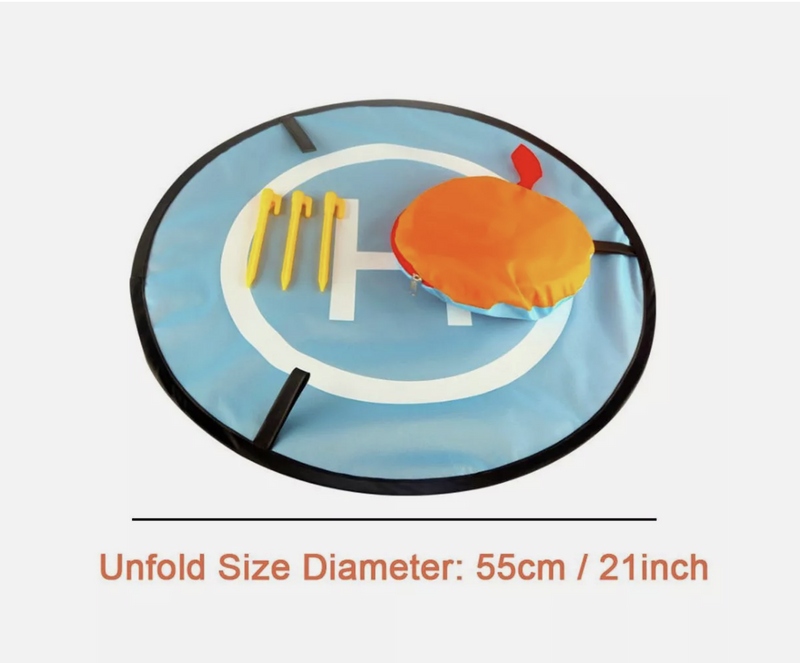 Protective Fast-fold Drone Landing Pad Mat Foldable Drone Parking Apron Pad 55CM