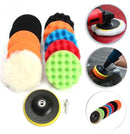 Car Polisher Buffer Cleaning Kit Polishing Waxing Buffing Sponge Pads