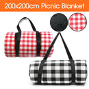 Large Picnic Blanket Premium Cashmere Rug Waterproof Mat Outdoor 200X200 * 2 Colors