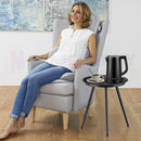 Side Table Bedside Metal *Metal top + Black