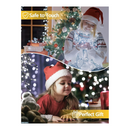 nzmegabuy 12m solar fairy lights with 100 cold white LEDs, shown in a festive Christmas setting with a woman and child.
