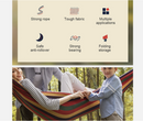 Camping tree Hammock  260 x 150cm * 2 Colors