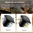 nzmegabuy waterproof and dustproof dual USB-C PD and QC3.0 car charger socket with protective rubber cover