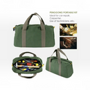 nzmegabuy green waterproof canvas tool bag with sturdy handles and spacious compartment for professional tool storage