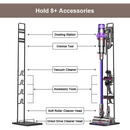nzmegabuy black cast iron freestanding floor rack for Dyson cordless vacuum cleaners with accessory storage