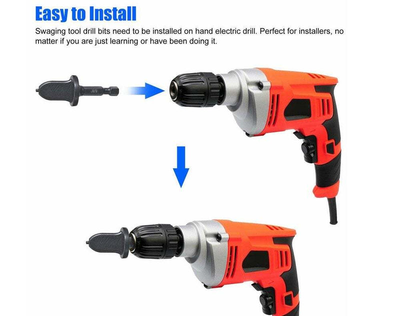Swaging Tool Drill Bit Air Conditioner Copper Tube Expander