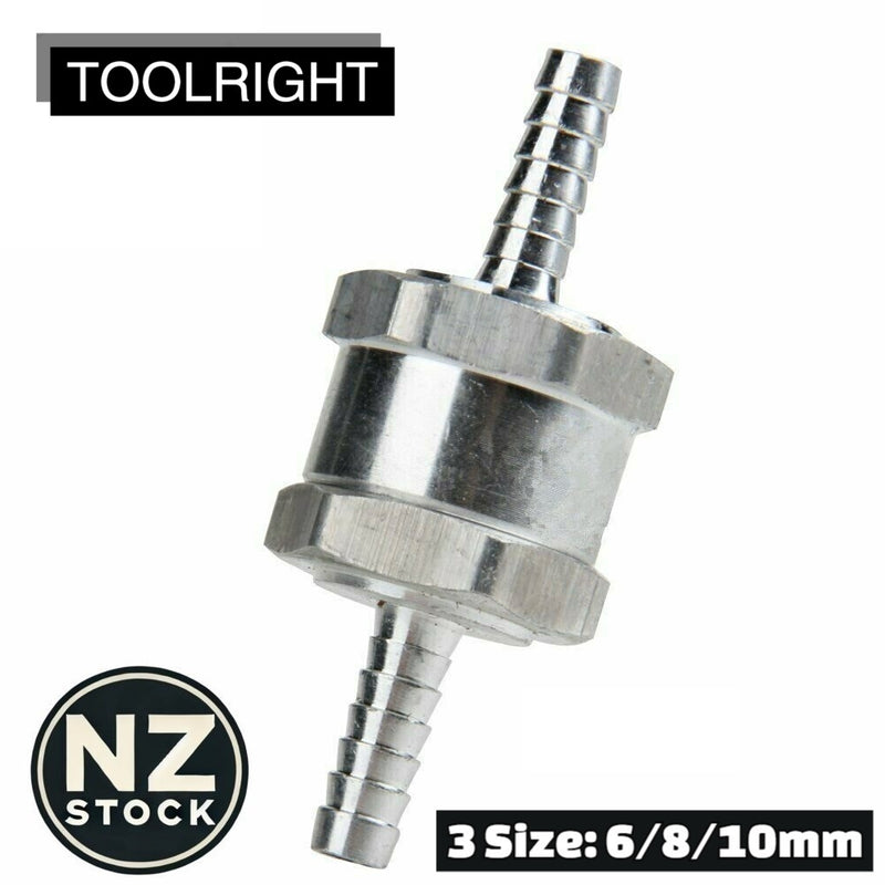 Aluminum One-way Non-return Check Valve Fuel Water Gas Air Vacuum * 3 Sizes