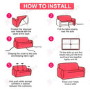 Stretch Sofa Cover Lounge Couch Removable Slipcover 'Feather *4 Sizes