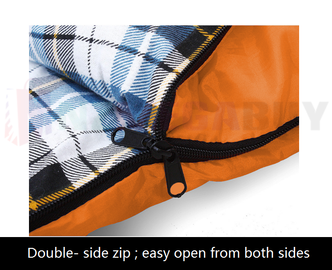 Outdoor Winter Camping Envelope Sleeping Bag Single -15°C