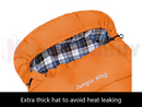Outdoor Winter Camping Envelope Sleeping Bag Single -15°C