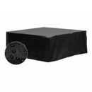 nzmegabuy black water-resistant square hot tub cover made of heavy-duty polyester with a water-repellent texture