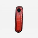 nzmegabuy USB rechargeable red LED bicycle tail light with a black power button for night cycling visibility