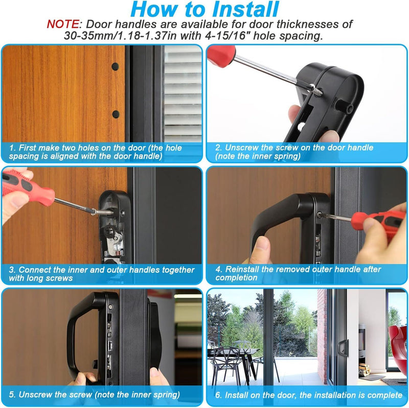 Sliding Patio Door Handle Set