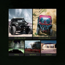 nzmegabuy 360W 45cm LED light bar mounted on various vehicles and used for off-road, agricultural, and outdoor lighting.
