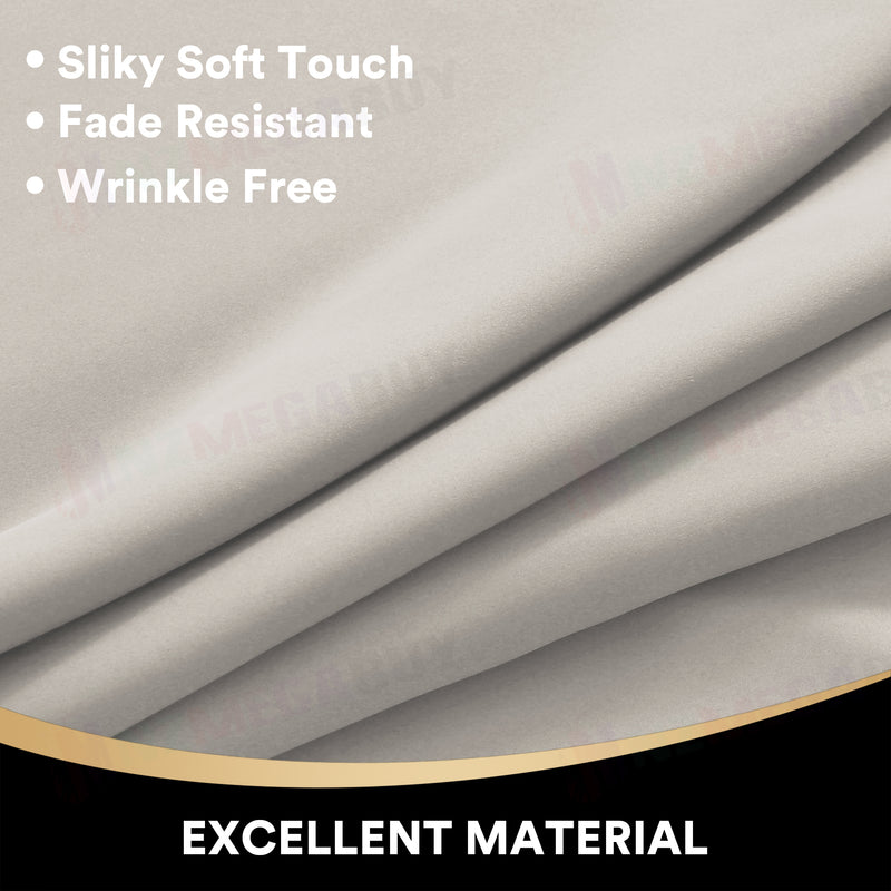 100% Blockout Curtain Eyelet  2PC STONE * 4 Sizes