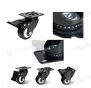 50mm Swivel Caster Wheels – Polyurethane Light Duty Transport Wheels
