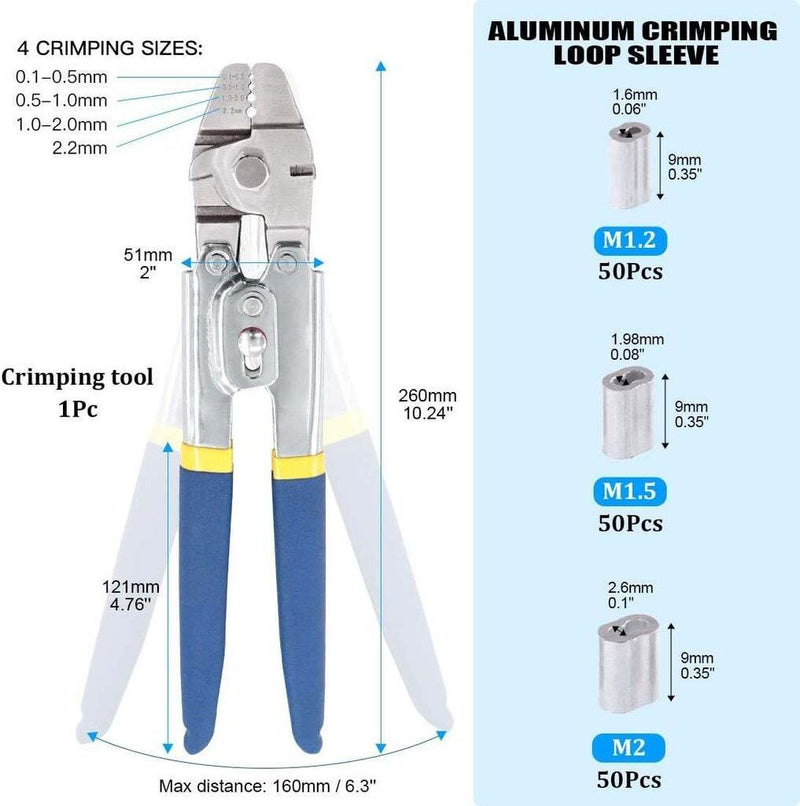 Wire Rope Crimping Tool Set